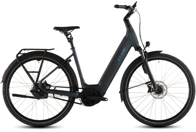 Cube Supreme Hybrid Deluxe SLT 600wh 2026 Electric Hybrid Bike - Metalblue/Reflex