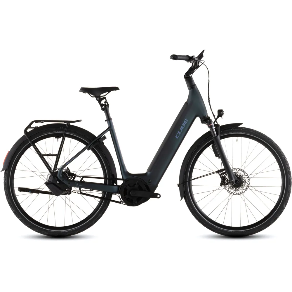 uPRISE Bikes Cube Supreme Hybrid Deluxe SLT 600wh 2026 Electric Hybrid Bike - Metalblue/Reflex | Price match, 365 day returns, 18-Month Warranty, Finance Available & Free UK Delivery