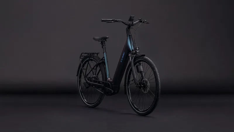 Cube Supreme Hybrid Deluxe SLT 600wh 2026 Electric Hybrid Bike - Metalblue/Reflex-1