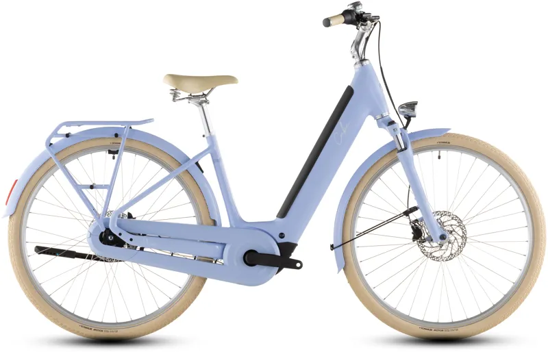 Cube Aruba Hybrid 600wh 2026 Electric Hybrid Bike - Blueblossom/Creme