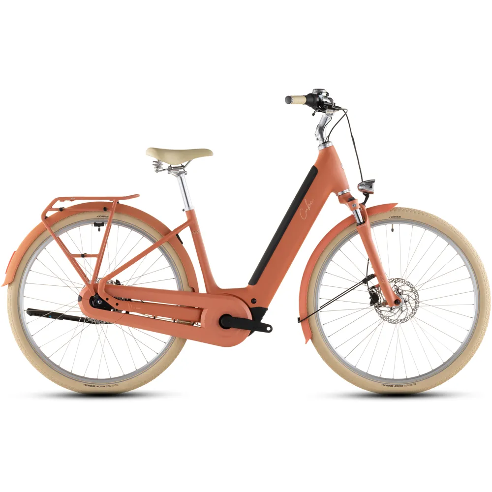 uPRISE Bikes Cube Aruba Hybrid 600wh 2026 Electric Hybrid Bike - Papaya/Creme | Price match, 365 day returns, 18-Month Warranty, Finance Available & Free UK Delivery