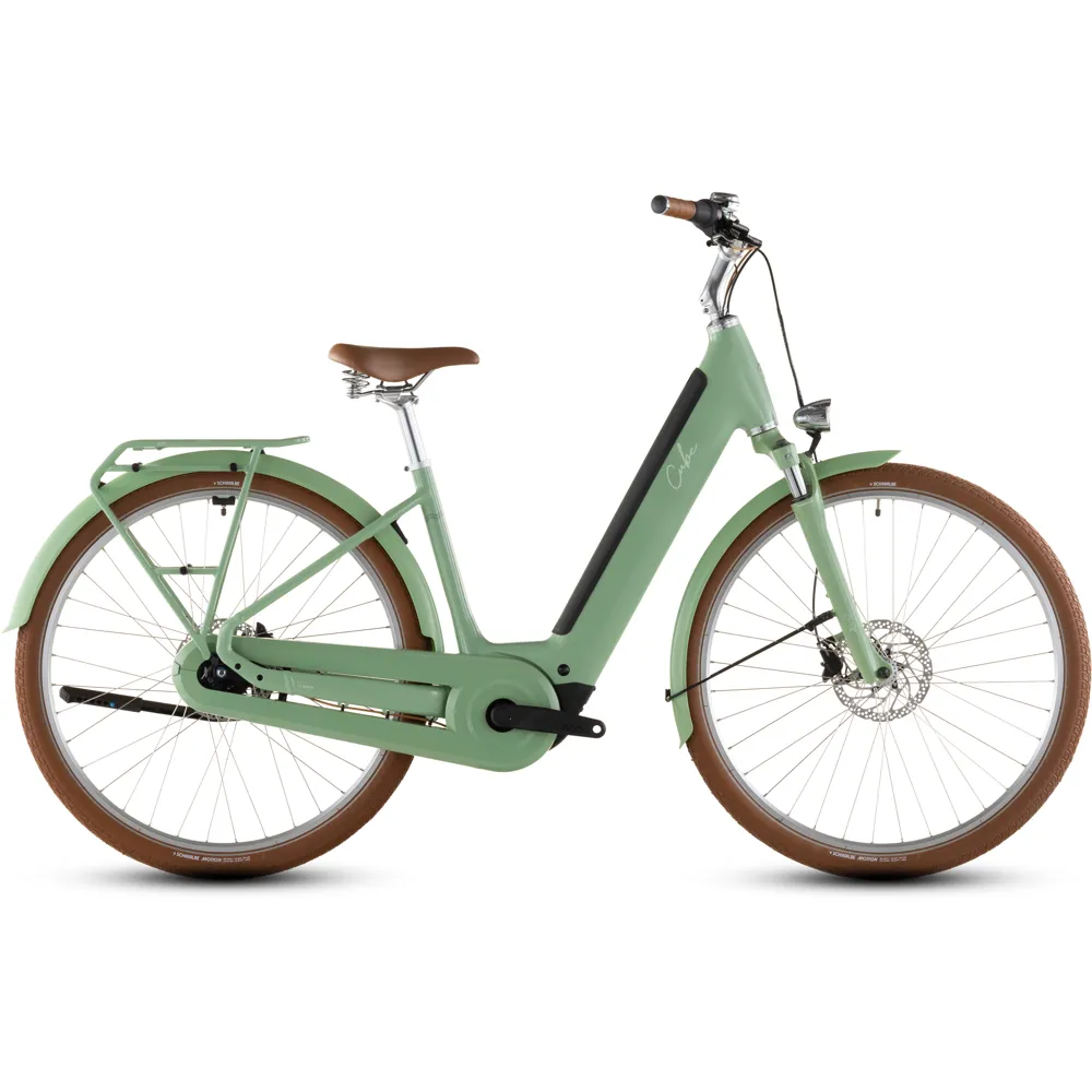 uPRISE Bikes Cube Aruba Hybrid 600wh 2026 Electric Hybrid Bike - Cactus/Brown | Price match, 365 day returns, 18-Month Warranty, Finance Available & Free UK Delivery