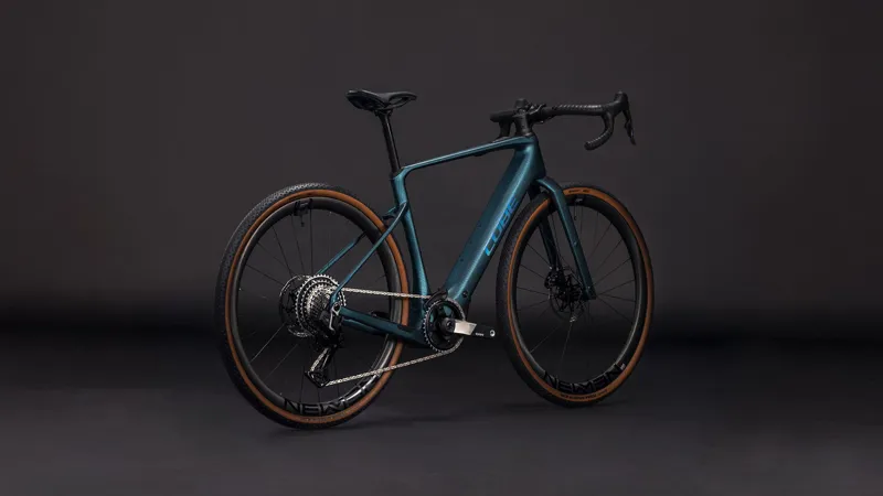 Cube Nuroad Hybrid C:62 SLT 400X 2026 Electric Gravel Bike - Royalgreen/Crisscross-1