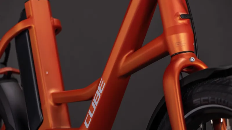 Cube Compact Hybrid 545wh 2026 Electric Hybrid Bike - Rustorange-5