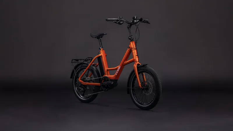 Cube Compact Hybrid 545wh 2026 Electric Hybrid Bike - Rustorange-1