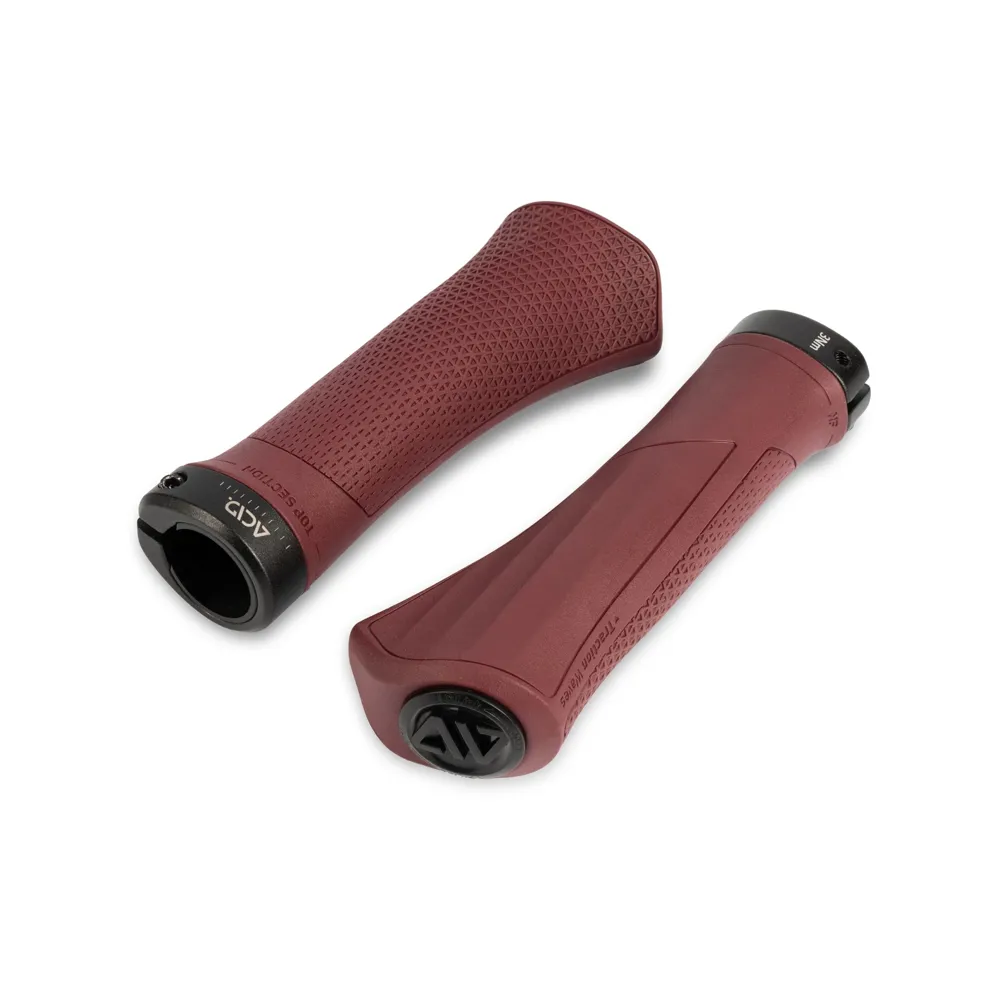 uPRISE Bikes Cube Acid Hybrid Tour Grips - Dark Red | Price match, 365 day returns, 18-Month Warranty, Finance Available & Free UK Delivery