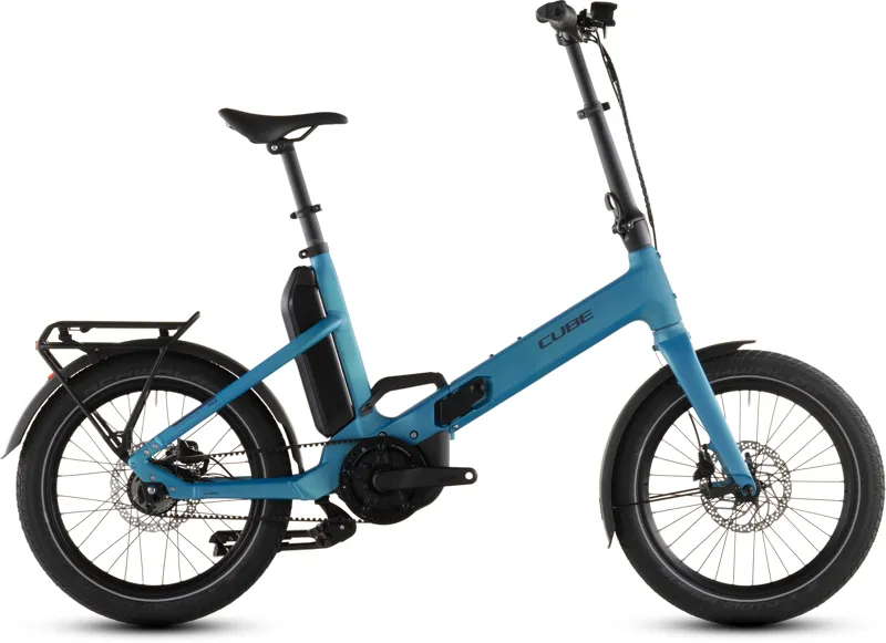 Cube Fold Hybrid Comfort 545wh 2026 Folding Electric Bike - Azure/Reflex