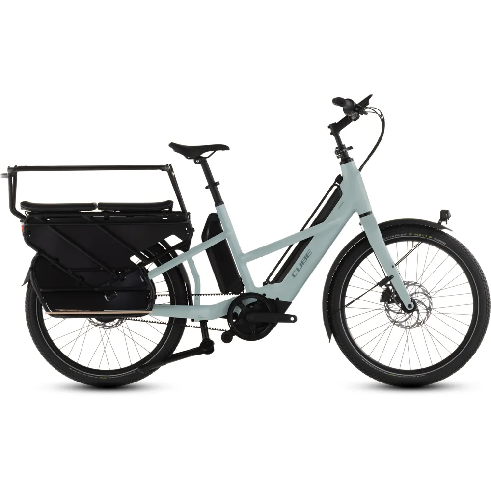 uPRISE Bikes Cube Longtail Hybrid Comfort Family 800wh 2026 Electric Hybrid Bike - Haze/Reflex | Price match, 365 day return s, 18-Month Warranty, Finance Available & Free UK Delivery