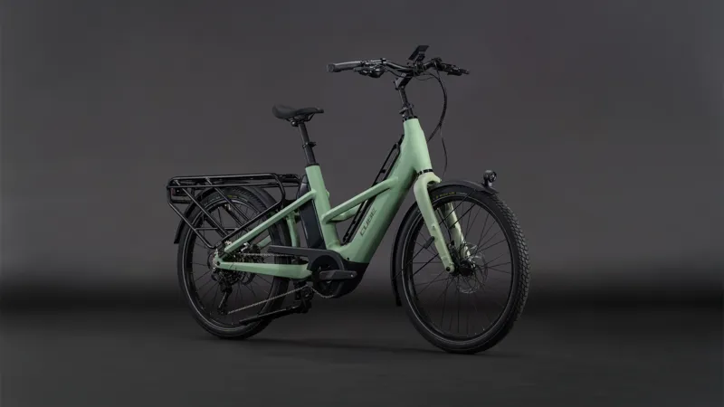 Cube Longtail Hybrid 800wh 2026 Electric Hybrid Bike - Pea/Reflex-1