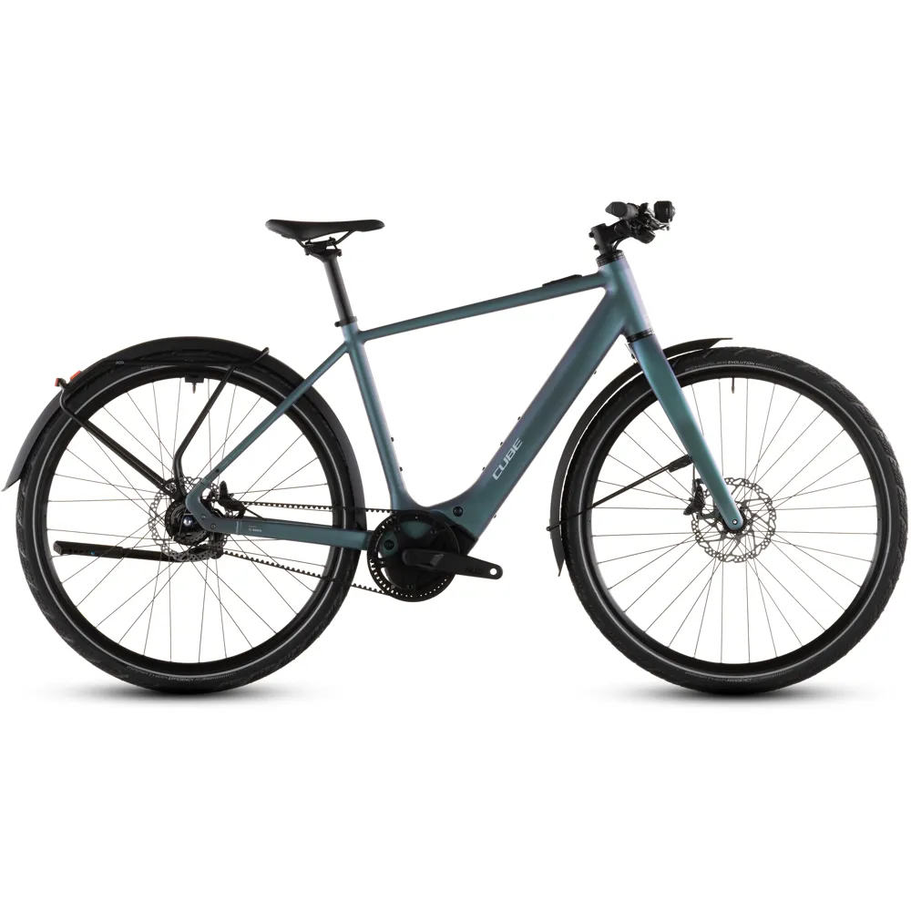 uPRISE Bikes Cube Editor Hybrid SLT 400X FE 2026 Electric Hybrid Bike - Smaragdgrey/Prism | Price match, 365 day return s, 18-Month Warranty, Finance Available & Free UK Delivery