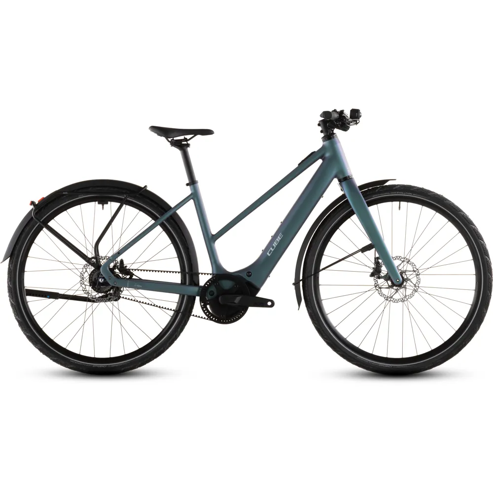 uPRISE Bikes Cube Editor Hybrid SLT 400X FE Trapeze 2026 Electric Hybrid Bike - Smaragdgrey/Prism | Price match, 365 day return s, 18-Month Warranty, Finance Available & Free UK Delivery