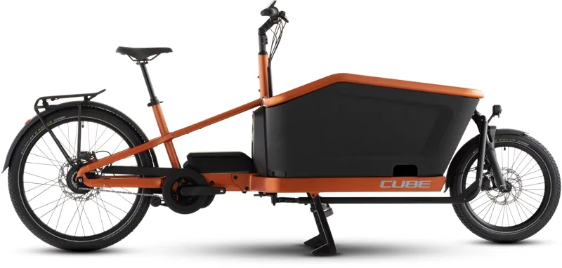 Cube Cargo Hybrid Comfort SLX 800 2026 Electric Cargo Bike - Rustorange/Reflex