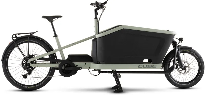Cube Cargo Hybrid 800 2026 Electric Cargo Bike - Pea/Reflex