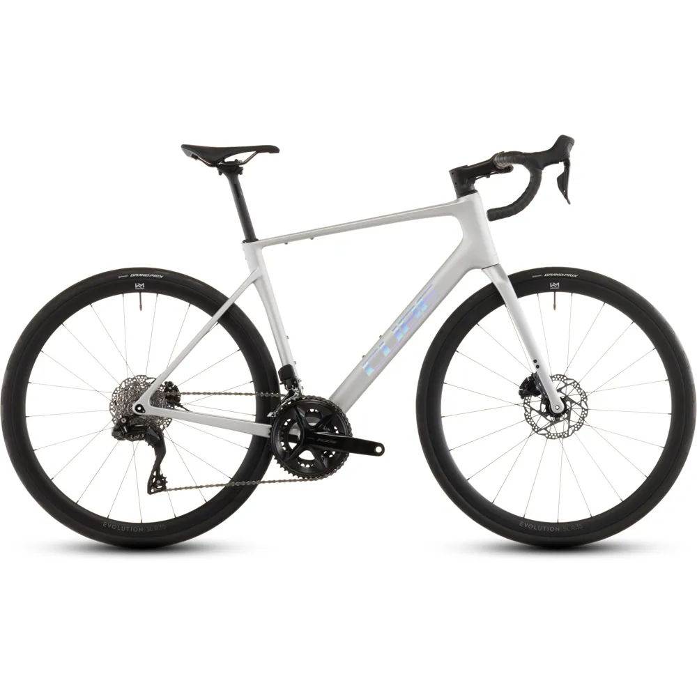 uPRISE Bikes Cube Attain C:62 SLX 2026 Carbon Road Bike - Sleek Grey/Prism | Price match, 365 day return s, 18-Month Warranty, Finance Available & Free UK Delivery