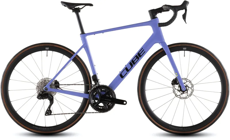 Cube Attain C:62 SLX 2026 Carbon Road Bike - Lucid Lilac/Black