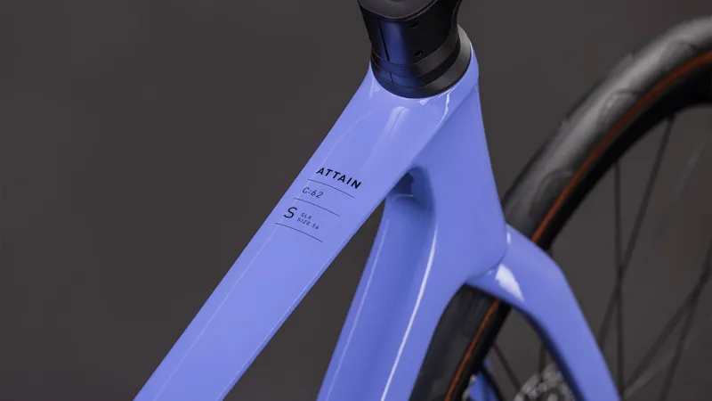 Cube Attain C:62 SLX 2026 Carbon Road Bike - Lucid Lilac/Black-2