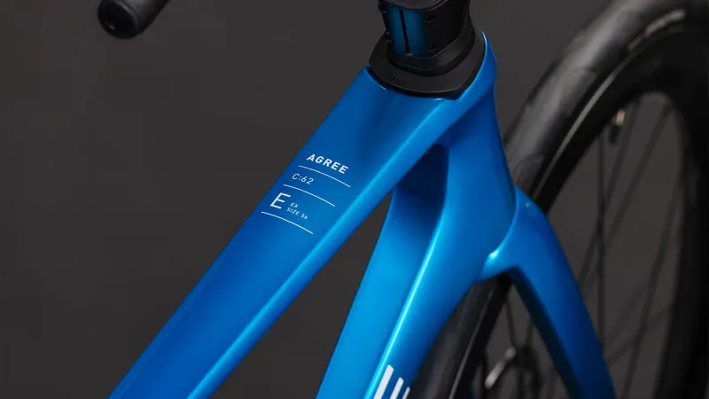 Cube Agree C:62 EX 2026 Carbon Road Bike - Topasblue/White-2