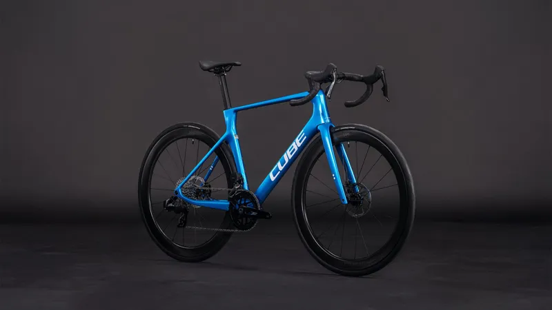 Cube Agree C:62 EX 2026 Carbon Road Bike - Topasblue/White-1