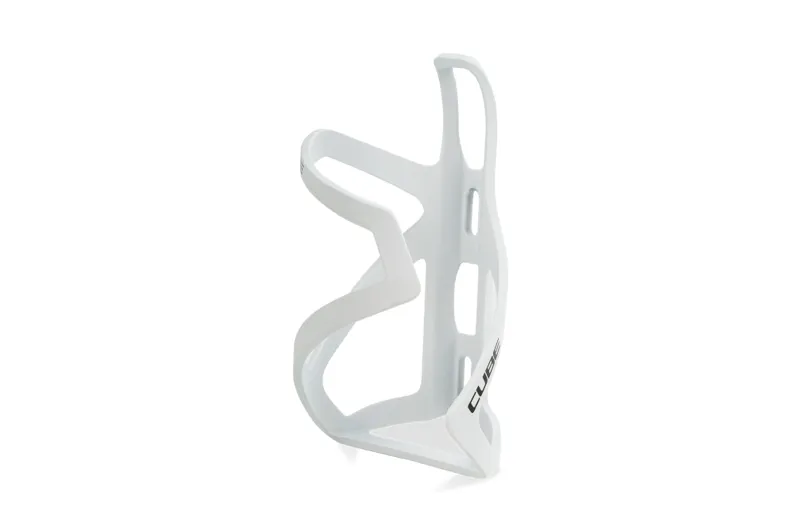 Cube HPP Sidecage Bottle Cage - Matt White/Glossy Black
