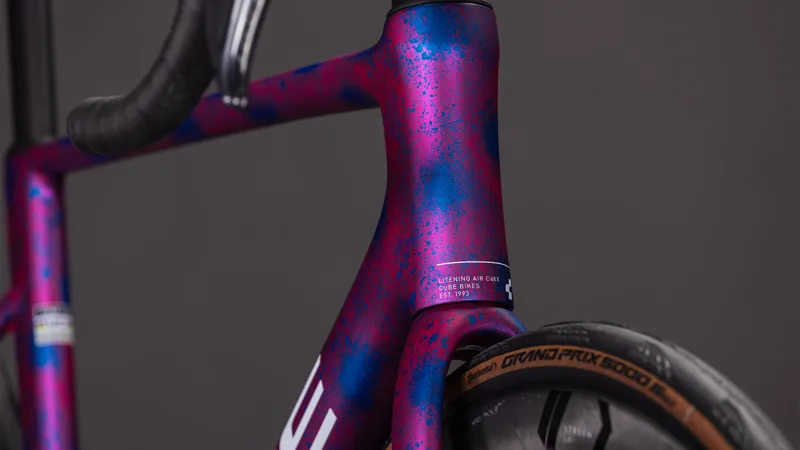 Cube Litening Air C:68X Race 2026 Carbon Road Bike - Dazzlepink/Blue-7