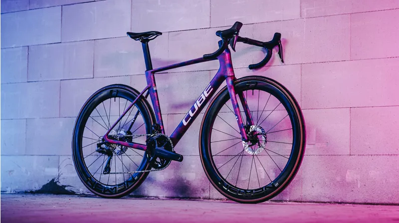 Cube Litening Air C:68X Race 2026 Carbon Road Bike - Dazzlepink/Blue-8