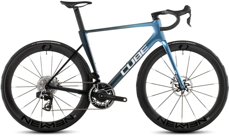 Cube Litening Air C:68X SLX 2026 Carbon Road Bike - Chromeblue/Liquidblue