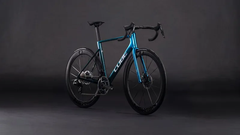 Cube Litening Air C:68X SLX 2026 Carbon Road Bike - Chromeblue/Liquidblue-1