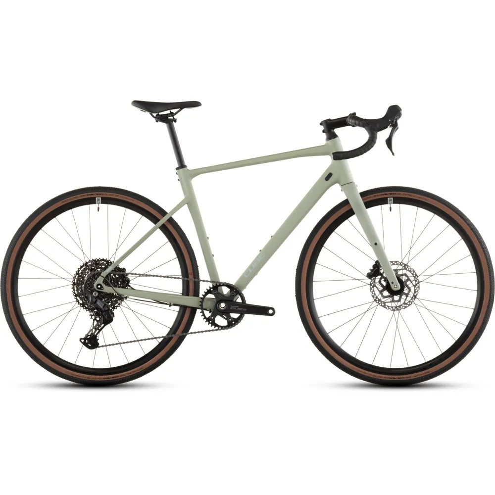 uPRISE Bikes Cube Nuroad Pro 2026 Gravel Road Bike - Pea Grey | Price match, 365 day return s, 18-Month Warranty, Finance Available & Free UK Delivery