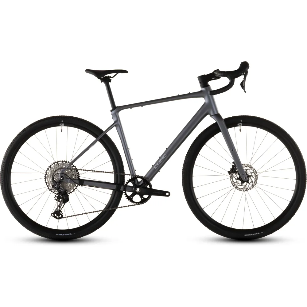 uPRISE Bikes Cube Nuroad SLX 2026 Gravel Road Bike - Ashgrey/Grey | Price match, 365 day returns, 18-Month Warranty, Finance Available & Free UK Delivery
