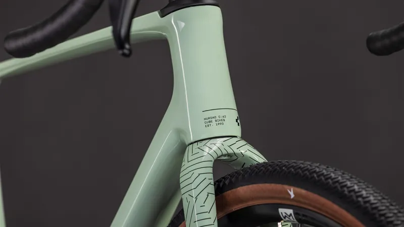 Cube Nuroad C:62 ONE 2026 Carbon Gravel Road Bike - Aloegreen/Black-6