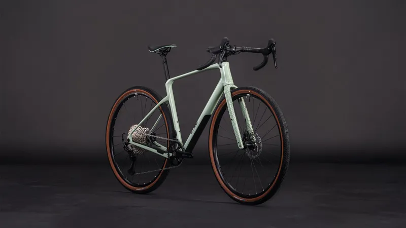 Cube Nuroad C:62 ONE 2026 Carbon Gravel Road Bike - Aloegreen/Black-1