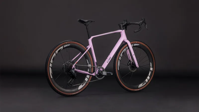 Cube Nuroad C:62 SLX 2026 Carbon Gravel Road Bike - Rhodonite/Orange-1