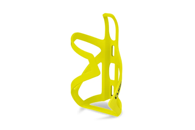Cube HPP Sidecage Bottle Cage - Matt Neon Yellow/Glossy Black