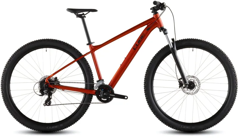 Cube Aim One 27.5/29er 2026 Hardtail Mountain Bike - Sundowner/Black