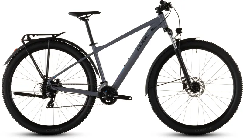 Cube Aim One FE 27.5/29er 2026 Hardtail Mountain Bike - Smoke/Black