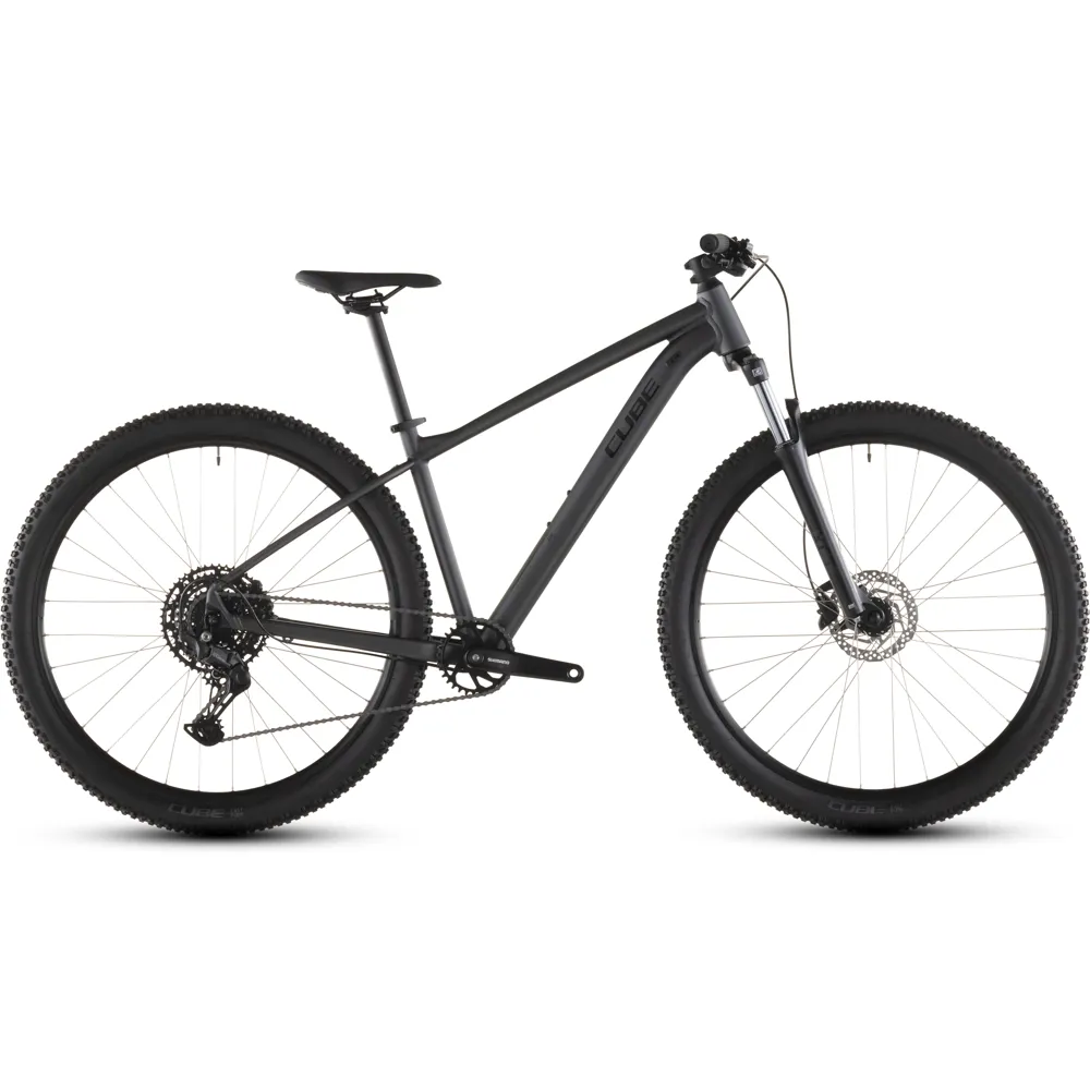 uPRISE Bikes Cube Aim Pro 27.5/29er 2026 Hardtail Mountain Bike - Slateblack/Black | Price match, 365 day return s, 18-Month Warranty, Finance Available & Free UK Delivery