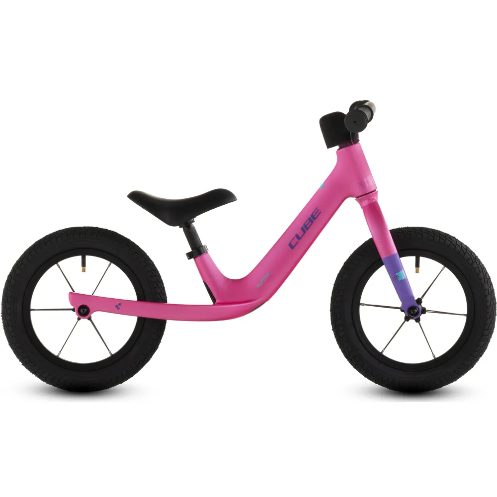 uPRISE Bikes Cube Numove 120 Walk 2026 Kids Balance Bike - Fucsia/Plum | Price match, 365 day returns, 18-Month Warranty, Finance Available & Free UK Delivery