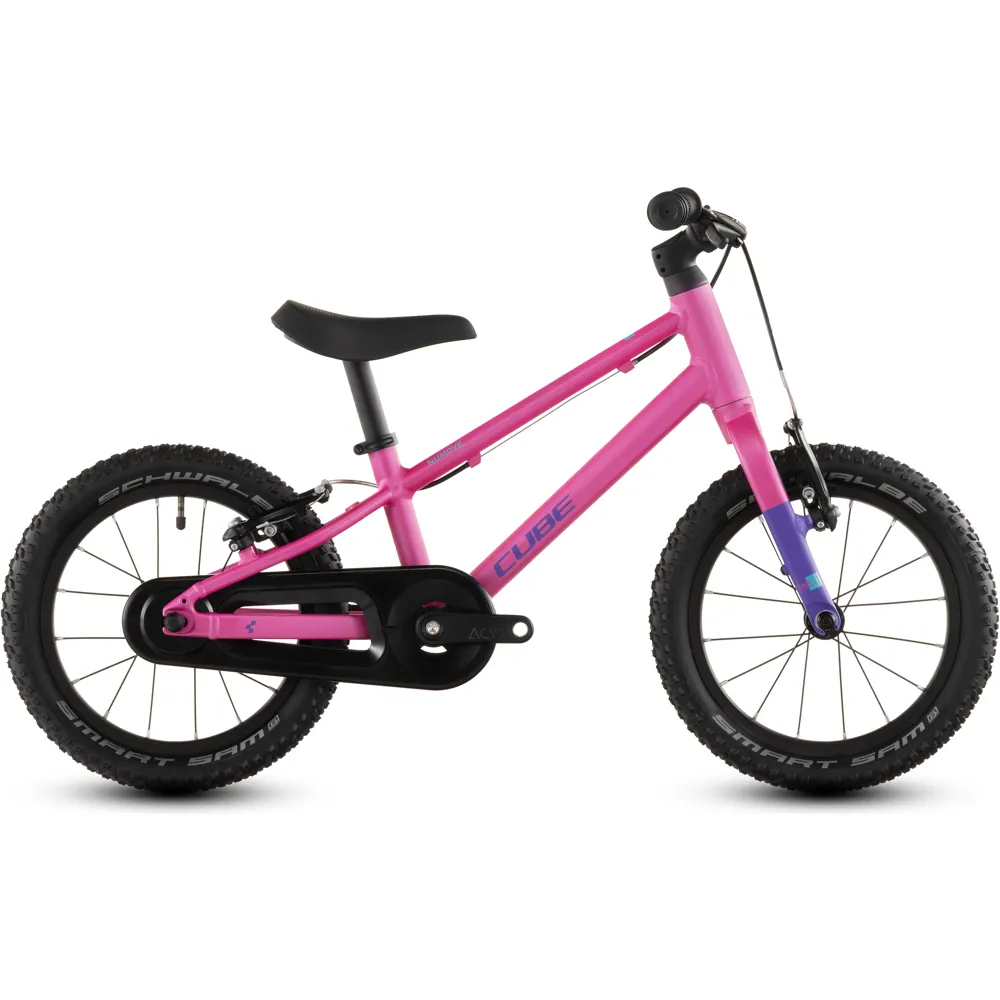 uPRISE Bikes Cube Numove 140 14w 2026 Kids Bike - Fucsia/Plum | Price match, 365 day return s, 18-Month Warranty, Finance Available & Free UK Delivery