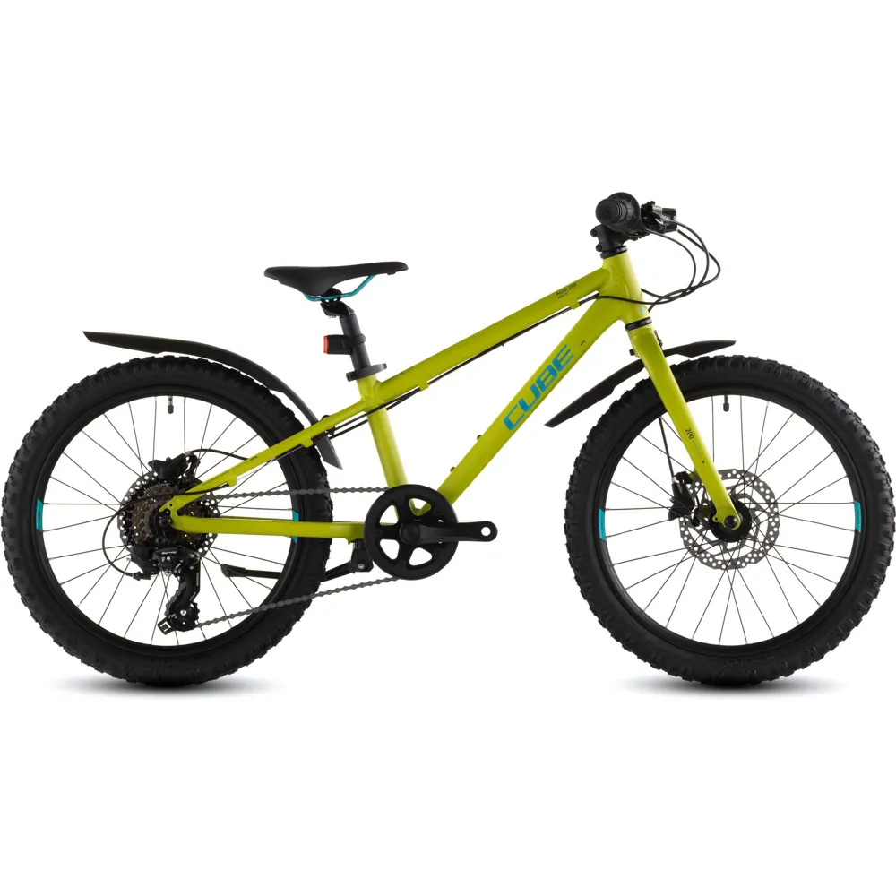 uPRISE Bikes Cube Acid 200 Disc FE 20w 2026 Kids Mountain Bike - Lizard/Blue | Price match, 365 day return s, 18-Month Warranty, Finance Available & Free UK Delivery