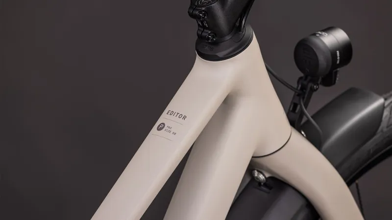 Cube Editor Pro FE Trapeze 2026 Hybrid Bike - Oatgrey/Grey-2