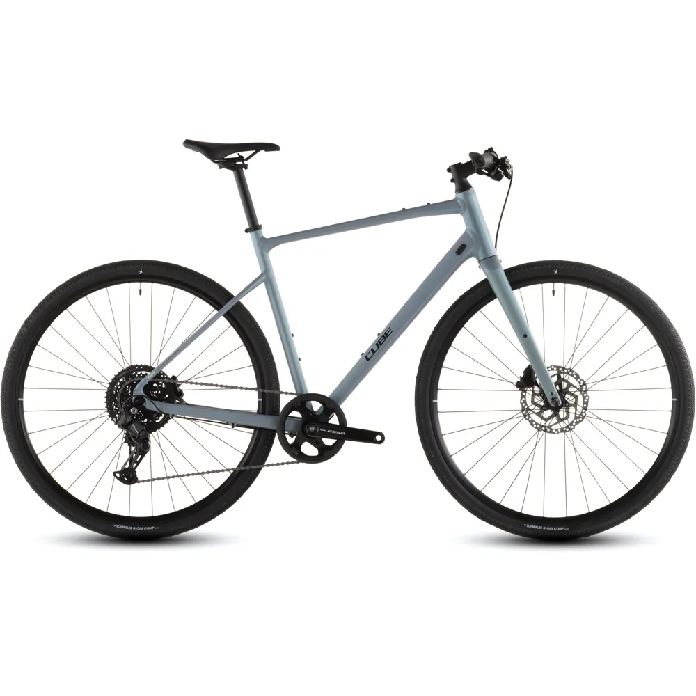 uPRISE Bikes Cube Nulane One 2026 Flat Bar Gravel Bike - Greysage/Black | Price match, 365 day return s, 18-Month Warranty, Finance Available & Free UK Delivery