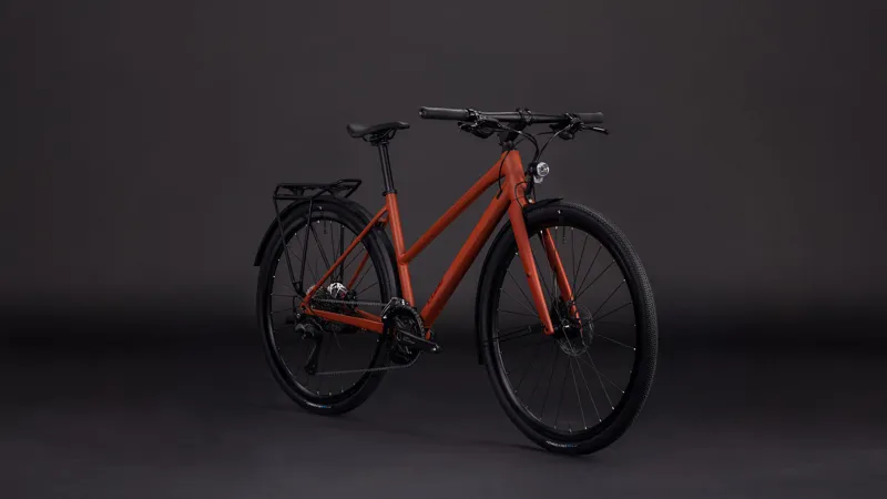 Cube Nulane Race Trapeze 2026 Hybrid Bike - Amber/Black-1