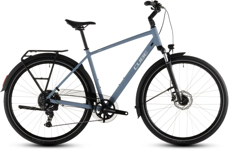 Cube Touring One 2026 Hybrid Bike - Bluebird/Grey