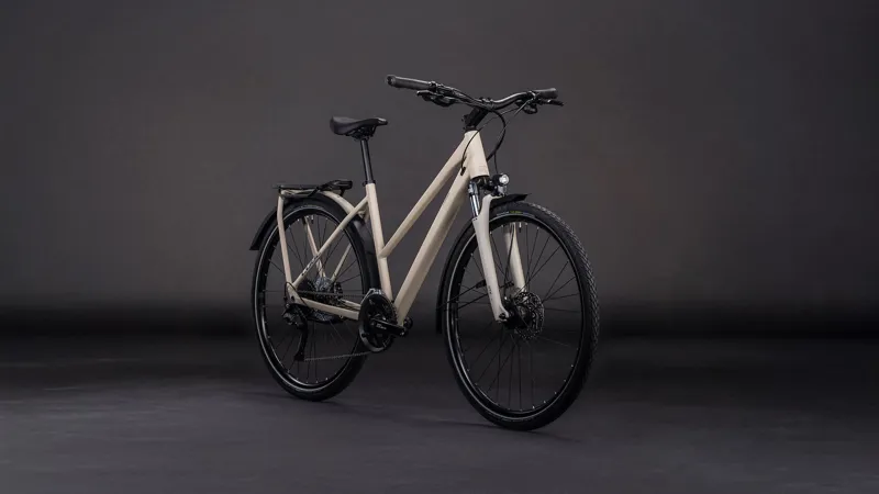 Cube Kathmandu ONE Trapeze 2026 Hybrid Bike - Oatgrey/Grey-1
