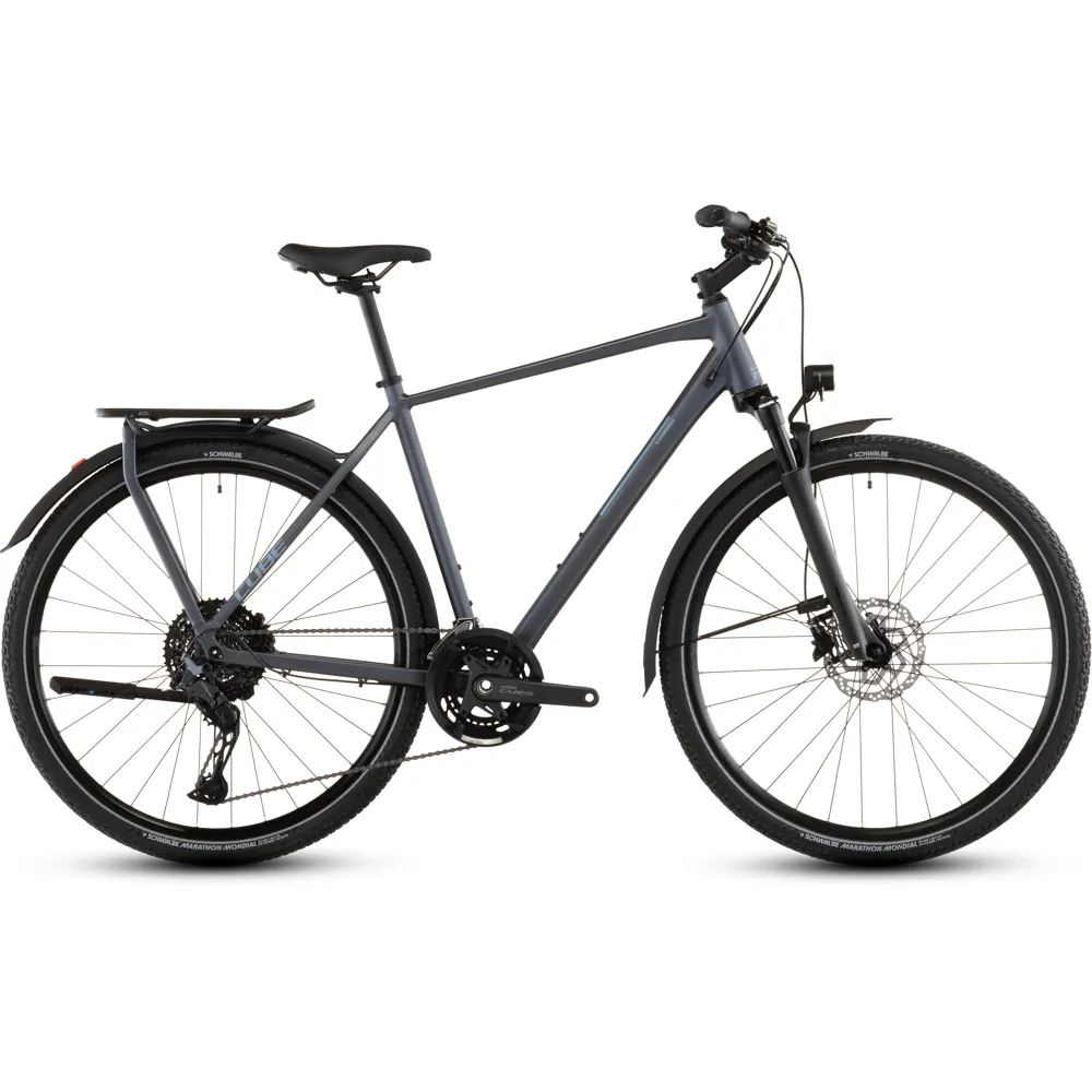 uPRISE Bikes Cube Kathmandu EXC 2026 Hybrid Bike - Metallicgrey/Chrome | Price match, 365 day returns, 18-Month Warranty, Finance Available & Free UK Delivery