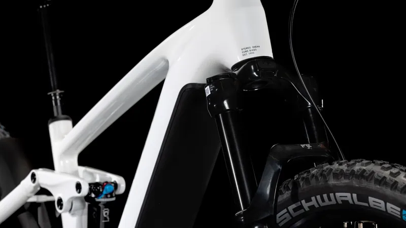 Cube Stereo Hybrid One44 EXC 800 2025 Electric MTB - Marble White/Black-5