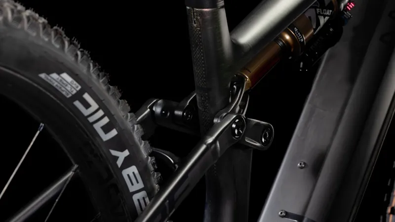 Cube Stereo Hybrid One44 HPC SLT 2025 Electric MTB - Liquid Lava/Black-2