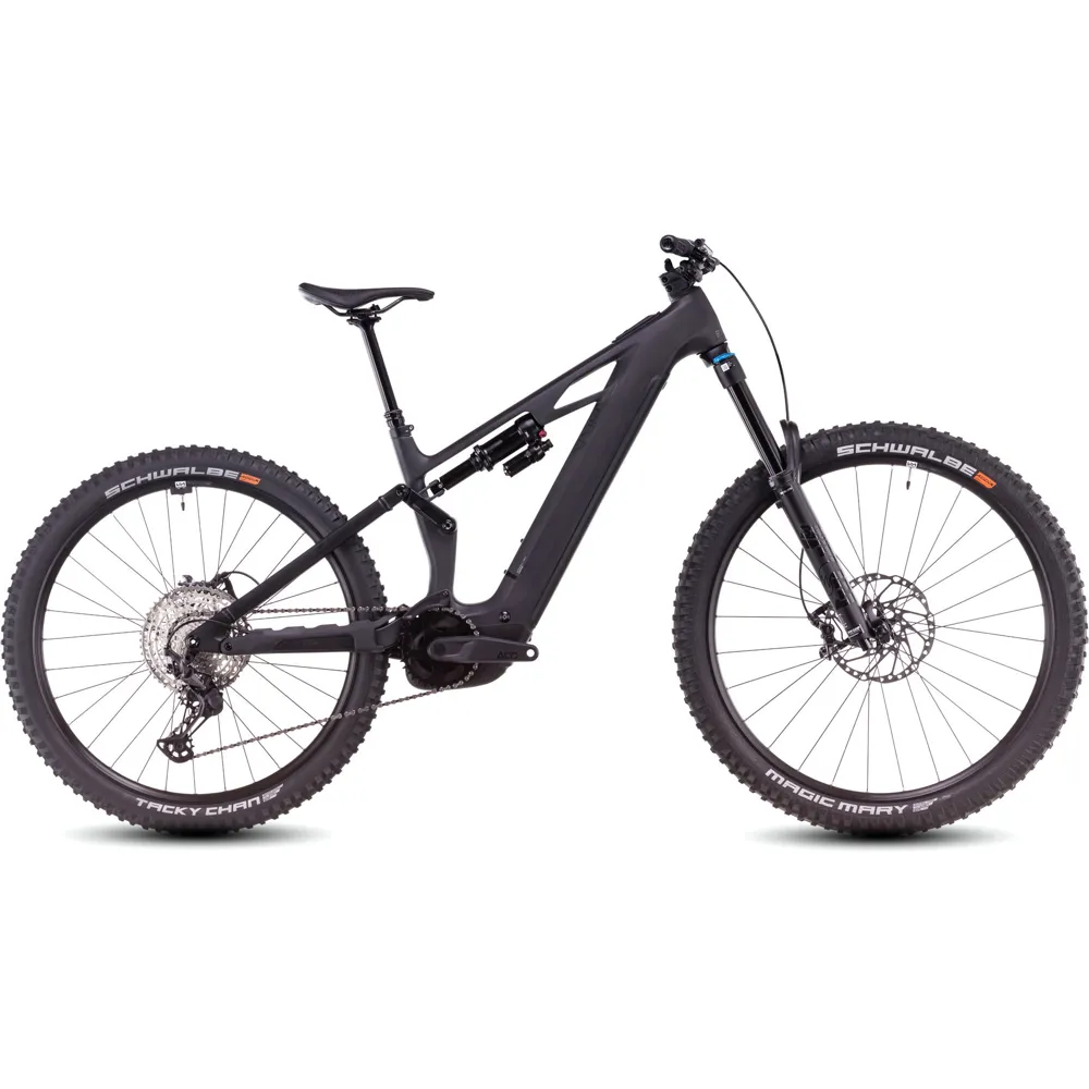 uPRISE Bikes Cube Stereo Hybrid One77 HPC SLX 2025 Electric MTB - Blackline | Price match, 365 day return s, 18-Month Warranty, Finance Available & Free UK Delivery