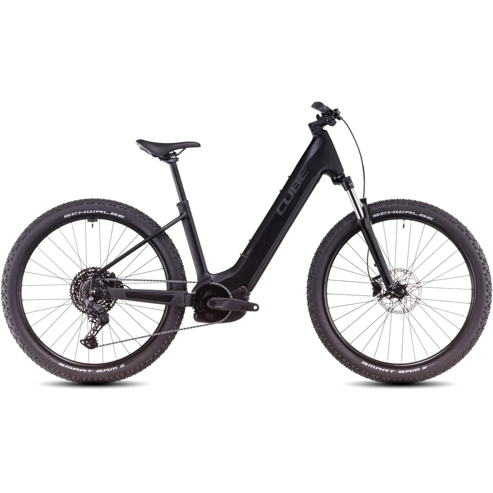 uPRISE Bikes Cube Reaction Hybrid One 600 Easy Entry 2025 Electric MTB - Blackline | Price match, 365 day return s, 18-Month Warranty, Finance Available & Free UK Delivery