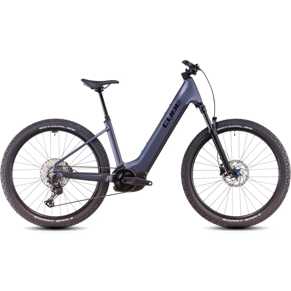 uPRISE Bikes Cube Reaction Hybrid Pro 600 Easy Entry 2025 Electric MTB - Metallic Grey | Price match, 365 day return s, 18-Month Warranty, Finance Available & Free UK Delivery